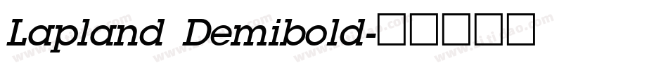 Lapland Demibold字体转换